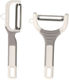 Did Schilmesjes/Dunschillers - set van 2x stuks - grijs/wit - kunststof