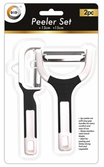 Did Schilmesjes/Dunschillers - set van 2x stuks - zwart/wit - kunststof