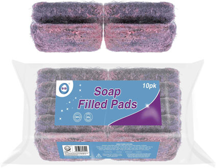 Did Schuursponsjes - RVS - 10x - staalspons - sponzen - met zeep