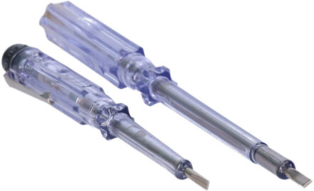 Did spanningzoeker schroevendraaier - set van 2x - 110-250V - voltage tester