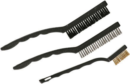 Did Staalborstel - 3-Pack - klein en groot - draadborstel - roestverwijderaar