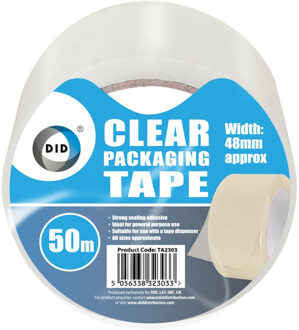 Did verpakkingstape transparant 50 meter - Tape (klussen)