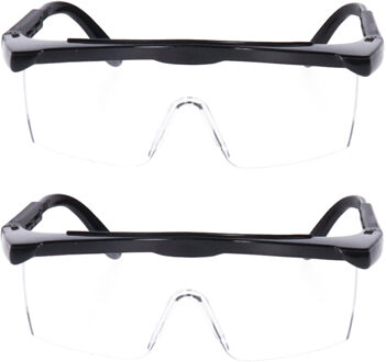 Did verstelbare veiligheidsbril/vuurwerkbril - 2x - kunststof - beschermbril