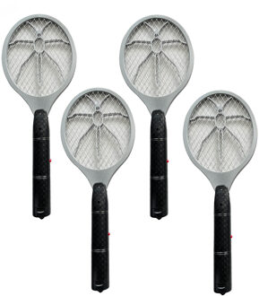 Did Vliegenmepper - 4x - elektrisch - grijs - kunststof/metaal - 45 x 18 cm