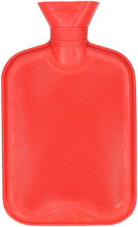 Did Warmwaterkruik - met rubberen hoes - rood - 2L - kruik