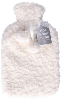 Did Warmwaterkruik - met zachte pluche hoes - wit - 2L - kruik