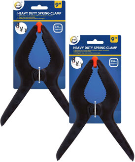 Did Zeilklem groot - heavy duty - 4x - 23 cm - lijmklemmen - marktklem