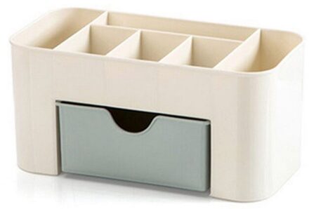 Didihou Cosmetische Doos Met Laden Opbergdozen Multifuncation Desktop Plastic Sieraden Doos Besparen Plaats 22x10.5x10.5cm licht groen