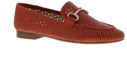 Didima perfo loafer | maat: | kleur: | dames loafers | materiaal: leer Oranje - 39