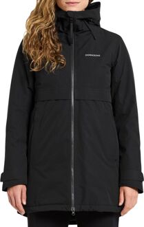 DIDRIKSONS Helle Parka 6 Gevoerde Jas Dames Zwart - 42