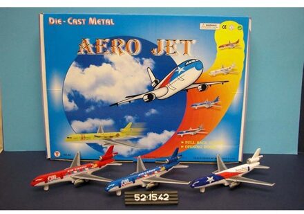 Die-cast Pull Back 'Aero Jet' Assorti