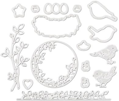 Die Cuts Papier Art Emboss Card Making Diy Scrapbooking Seal Snijden Sterven Ekster Handgemaakte Kaart Decoratieve Stempel Vellen