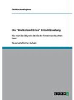 Die "Mulholland Drive" Entschlüsselung - Hardinghaus, Christian