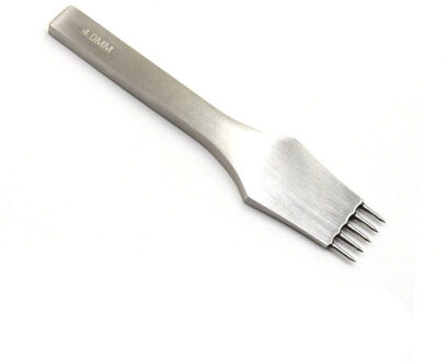 Die-Staal Lederen Punch Tool Rond Gat Craft Lederen Beitel Prikken Iron Stiksels Gereedschap Voor Leer 3/4/5Mm Afstand 3mm 2 teeth