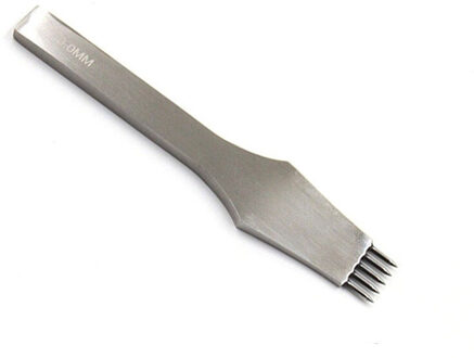 Die-Staal Lederen Punch Tool Rond Gat Craft Lederen Beitel Prikken Iron Stiksels Gereedschap Voor Leer 3/4/5Mm Afstand 3mm 5 teeth