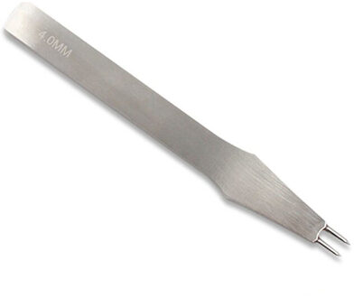 Die-Staal Lederen Punch Tool Rond Gat Craft Lederen Beitel Prikken Iron Stiksels Gereedschap Voor Leer 3/4/5Mm Afstand 4mm 2 teeth