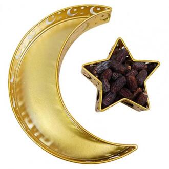 Dienblad Delicate Moon Star Vorm Ijzer Servies Dessert Party Opslag Container Voor Thuis 1