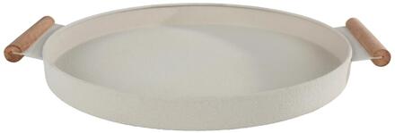 Dienblad Ray beige metaal 42x36x3cm