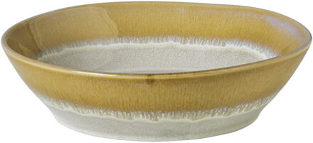 Diep bord roots - oker - ø20x5.4 cm