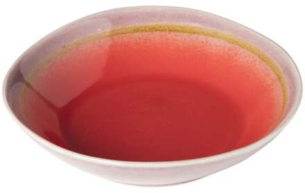 Diep bord Roots - rood/paars - ø20x5.4 cm