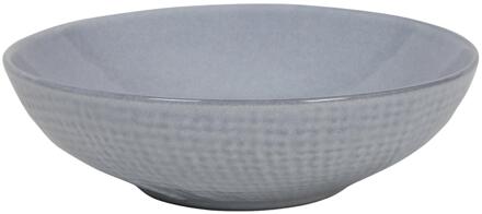 Diep bord woven textiel grijs Ø18x5,5cm