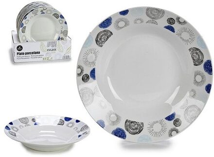 Diepe Plaat Porselein (Ø 20,6 Cm)