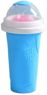 Diepgevroren Smoothies Cup Zelfgemaakte Milkshake Fles Slush En Schudden Maker Snelle Koeling Cup Ijs Magic Slushy Maker blauw