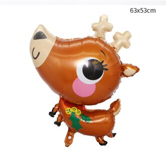 Dier Ballon Cartoon Elanden Vorm Ballon Kerst Kinderen Verjaardagsfeestje Decoratie Aluminium Folie Ballon