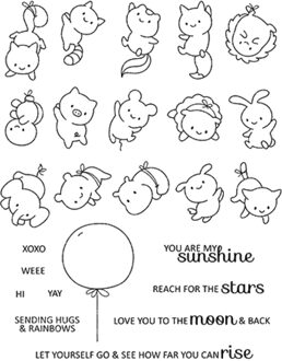 Dier ballon Transparant Clear Siliconen Stempel/Zegel voor DIY scrapbooking/fotoalbum Decoratieve duidelijke stempel vellen A897