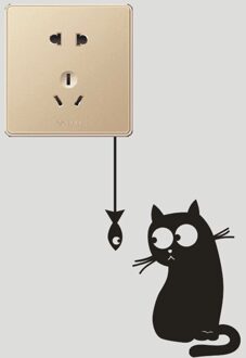 Dier Eenhoorn Flamingo Cover Cartoon Room Decor 3D Muur Siliconen Aan-uit Schakelaar Lichtgevende Lichtschakelaar Outlet Muur Sticker kat