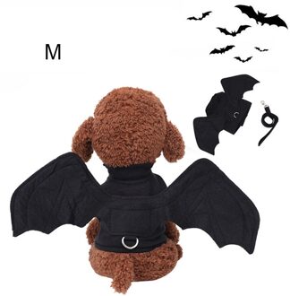 Dier Hond Kat Vleermuizen Kostuum Met Leiband Halloween Party Cosplay Fancy Dressing Up Kleding Kostuum Dierbenodigdheden Grijs