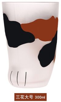 Dier Stijl Hittebestendig Glas Kat Poot Cup Voet Cup Wijn Melk Cup Kat Been Leuke Water Koffie Mok loodvrije Drinkware 230-300Ml A 300ML