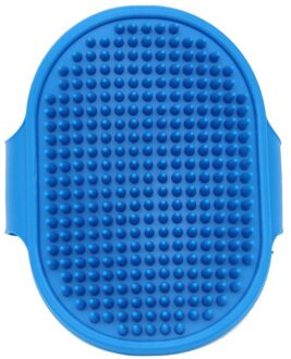 Dierbenodigdheden Huisdier Bad Borstel Hond Borstel Rubber Handschoenen Dier Bad Kam blauw