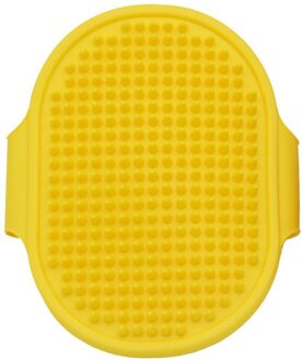 Dierbenodigdheden Huisdier Bad Borstel Hond Borstel Rubber Handschoenen Dier Bad Kam geel