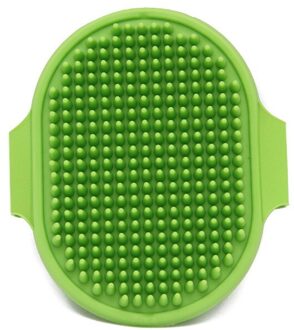 Dierbenodigdheden Huisdier Bad Borstel Hond Borstel Rubber Handschoenen Dier Bad Kam groen