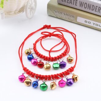 Dierbenodigdheden Mode Huisdier Klokken Hand-Woven Bell Kraag Verstelbare Ketting Kraag, Q223(2 Stuks)