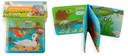 Dieren baby badboekje 20x16,5x2cm Multikleur