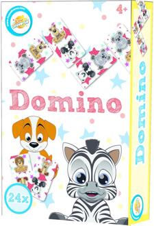 Dieren Domino Spel 11,5x18x3,5cm
