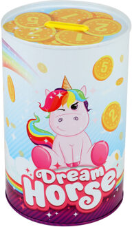Dieren kinder spaarpot eenhoorn 10 x 15 cm Multi