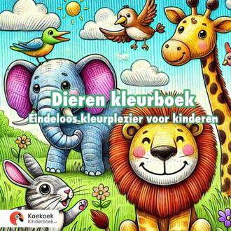 Dieren kleurboek voor kinderen (4-8 jaar) -  Koekoek Kinderboek (ISBN: 9789465128801)