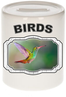 Dieren kolibrie vogel spaarpot - birds/ vogels spaarpotten kinderen 9 cm - Spaarpotten Multikleur