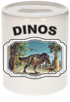 Dieren liefhebber dinosaurus t-rex spaarpot - dinosaurussen cadeau - Spaarpotten Multikleur