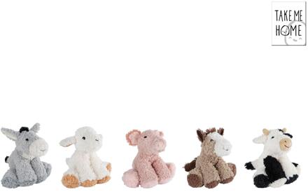 Dieren pluche 16cm verschillende