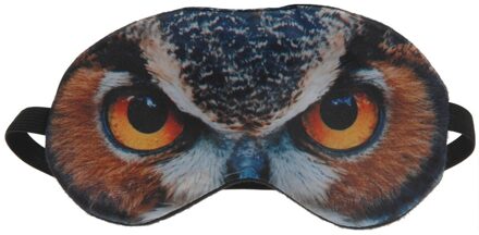Dieren slaapmasker uilenogen - Slaapmaskers Multikleur