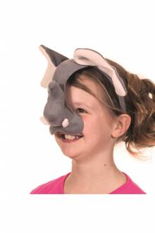 Dierenmasker olifant met geluid op diadeem