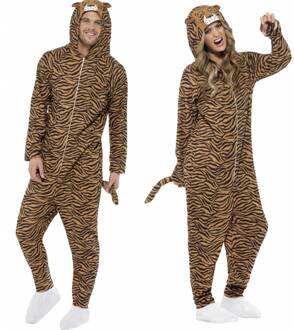 Dierenpak - Tijger onesie - Verkleedkleding - maat M