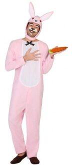 Dierenpak verkleed kostuum paashaas/konijn voor volwassenen Roze