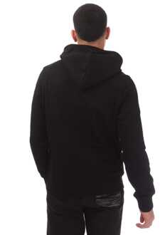 Diesel 1978 Vet Merk Logo Wit Hoodie Zwart