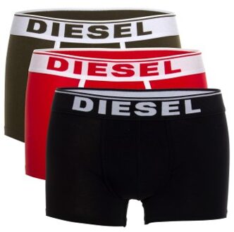 Diesel 3 stuks Fresh and Bright Damien Boxer Trunks * Actie * Versch.kleure/Patroon,Blauw,Grijs,Rood,Groen - X-Large