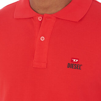 Diesel A12477-7RMXZA herenpolo met korte mouwen - maat 2XL Rood